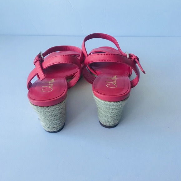 Cole haan woman’s orange wedges sandals size 7B - Picture 6 of 8